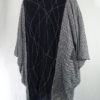 black-bw check caftan back right view