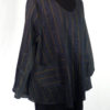 bronze stripe on black top front view